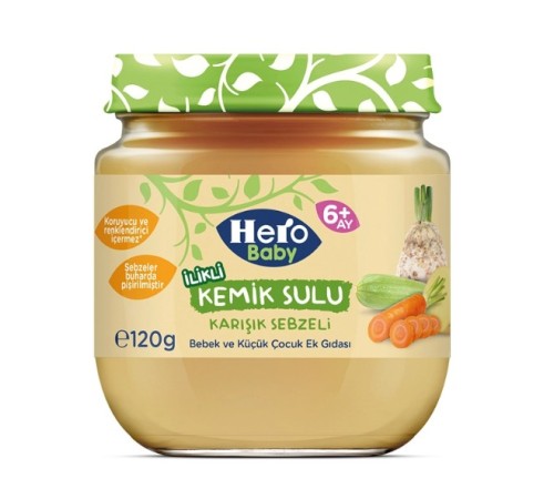 Hero Baby Gourmet Karışık Sebzeli Kavanoz Mama 120 Gr Hero Baby Gourmet Karışık Sebzeli Kavanoz Mama 120 Gr