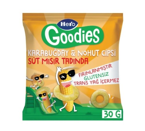 Hero Goodies Süt Mısırlı Sağlıklı Cips 30 Gr