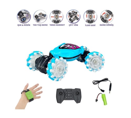HG4-28 Uzaktan Kumandalı Bilekten Kontrol Şarjlı 2.4G Stunt Araba HG4-28 Uzaktan Kumandalı Bilekten Kontrol Şarjlı 2.4G Stunt Araba
