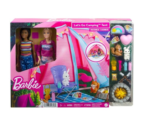 HGC18 Barbie Malibu ve Brooklyn Kampta Oyun Seti