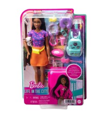 HGX55 Barbie Brooklyn Seyahatte Bebeği ve Aksesuarları