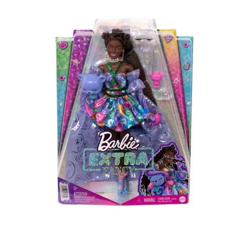 HHN13 Barbie Extra Fancy - Mor Kostümlü Bebek