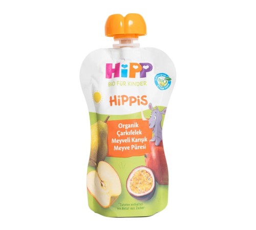 Hipp Organik Çarkıfelek Meyveli Karışık Meyve Püresi 100 Gr Hipp Organik Çarkıfelek Meyveli Karışık Meyve Püresi 100 Gr