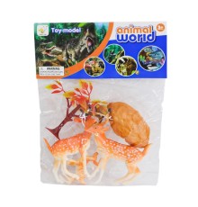 HJ666-6A PVC Panda ve Geyik Ailesi -Birliktoys