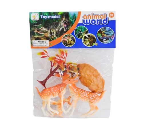 HJ666-6A PVC Panda ve Geyik Ailesi -Birliktoys HJ666-6A PVC Panda ve Geyik Ailesi -Birliktoys