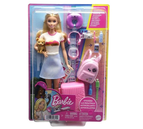 HJY18 Barbie Seyahatte Bebeği ve Aksesuarları HJY18 Barbie Seyahatte Bebeği ve Aksesuarları