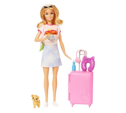 HJY18 Barbie Seyahatte Bebeği ve Aksesuarları HJY18 Barbie Seyahatte Bebeği ve Aksesuarları