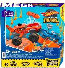 HKF88 MEGA™ Hot Wheels® Smash n Crash Tiger Shark Çarpışma Seti 245 parça +5 yaş