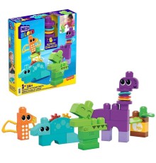 HKN43 Mega Bloks Sesli ve Hareketli Dinozorlar 24 parça +1 yaş