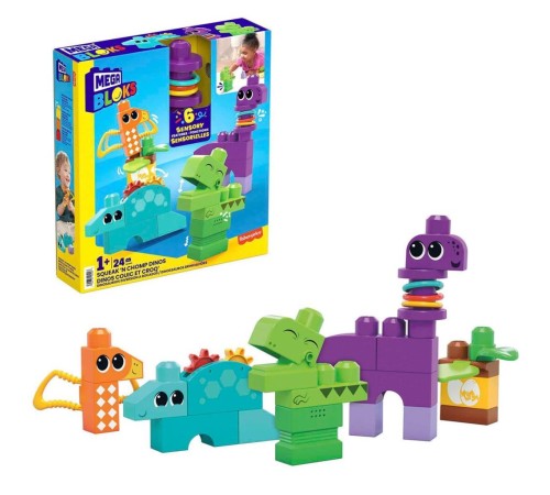HKN43 Mega Bloks Sesli ve Hareketli Dinozorlar 24 parça +1 yaş HKN43 Mega Bloks Sesli ve Hareketli Dinozorlar 24 parça +1 yaş