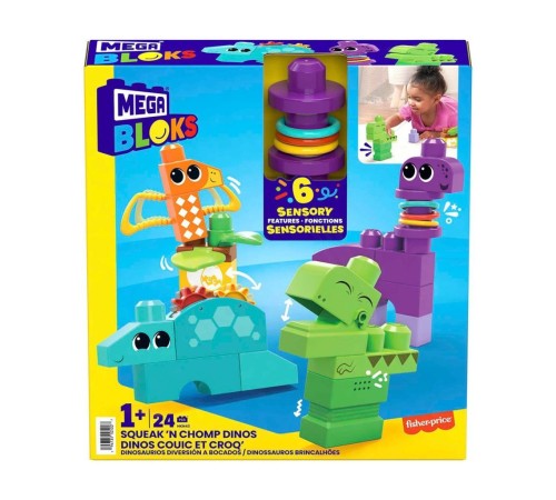 HKN43 Mega Bloks Sesli ve Hareketli Dinozorlar 24 parça +1 yaş HKN43 Mega Bloks Sesli ve Hareketli Dinozorlar 24 parça +1 yaş