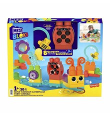 HKN44 MEGA BLOKS® Hareketli Duyusal Gelişim Tırtılı 30 parça +1 yaş