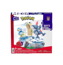 HKT20 MEGA™ Pokémon™ Piplup ve Sneasel Kış Macerası Seti 183 parça + 7 yaş