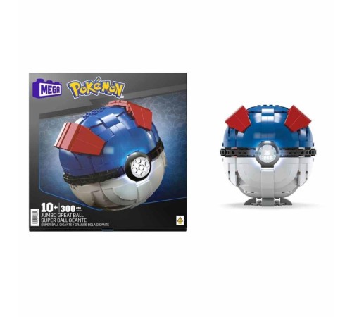 HMW04 MEGA Pokémon™ Jumbo Pokeball 299 parça +10 yaş HMW04 MEGA Pokémon™ Jumbo Pokeball 299 parça +10 yaş