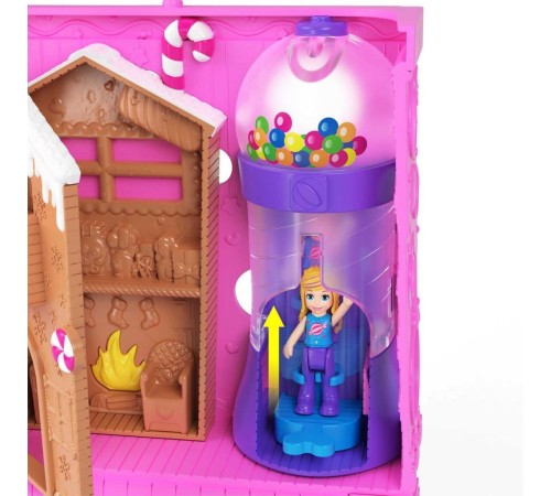 HNB03 Polly Pocket Pollyville Şeker Dükkanı Oyun Seti