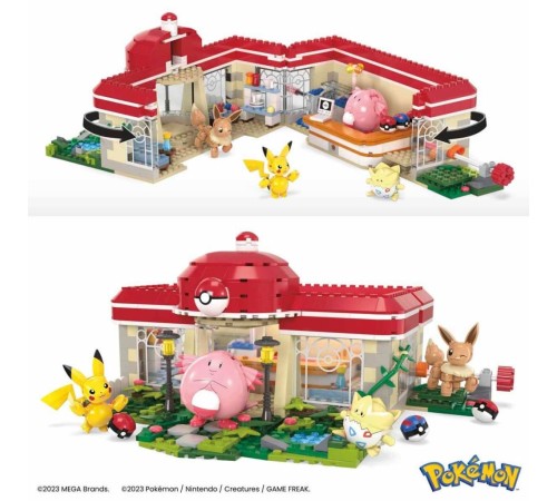 HNT93 MEGA Pokémon™ Pokémon Dinlenme Tesisi 648 parça +8 yaş HNT93 MEGA Pokémon™ Pokémon Dinlenme Tesisi 648 parça +8 yaş