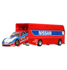 Hot Wheels Premium Team Transport Euro Hauler & 94 Nissan 300 ZX GTS HRV44