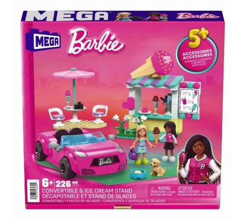 HPN78 MEGA Barbie® Dondurma Standı 226 parça +6 yaş HPN78 MEGA Barbie® Dondurma Standı 226 parça +6 yaş