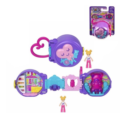 HRD73 Polly Pocket Sevimli Hayvancık Temalı Mini Oyun Setleri HRD73 Polly Pocket Sevimli Hayvancık Temalı Mini Oyun Setleri