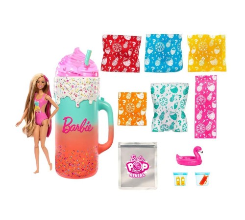 HRK57 Barbie Pop Reveal Sürprizli Bardak Oyun Seti HRK57 Barbie Pop Reveal Sürprizli Bardak Oyun Seti
