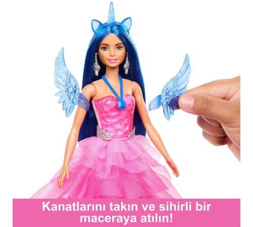 HRR16 Barbie Mavi Saçlı Prenses Bebek