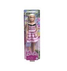 HTH66 Barbie 65.Yıl Özel Pembe Elbiseli Bebek
