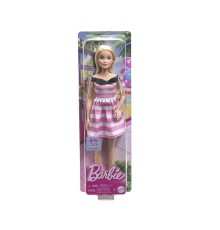 HTH66 Barbie 65.Yıl Özel Pembe Elbiseli Bebek