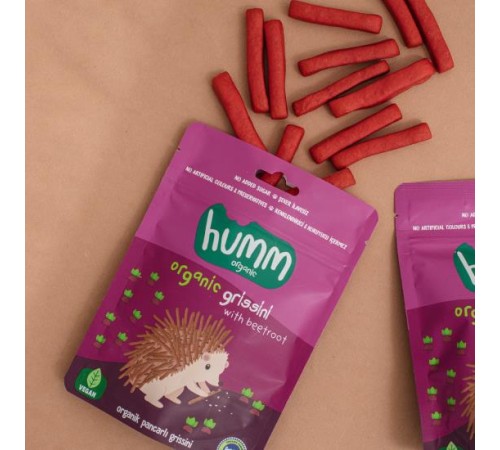 Humm Organik Vegan Pancarlı Grissini 55 Gr Humm Organik Vegan Pancarlı Grissini 55 Gr
