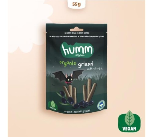 Humm Organik Vegan Zeytinli Grissini 55 Gr Humm Organik Vegan Zeytinli Grissini 55 Gr