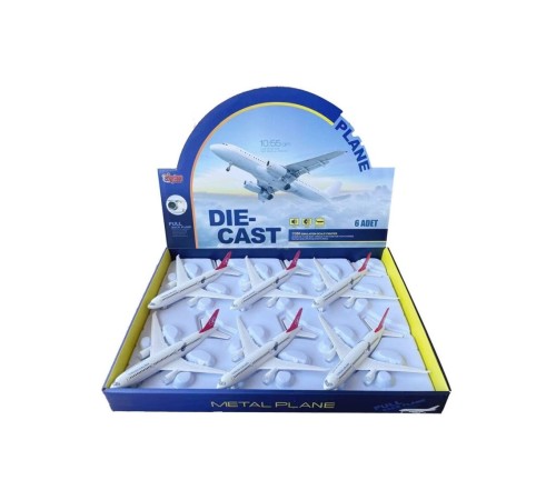 HW-180 2823 RED CB IŞIKLI SESLİ METAL YOLCU UÇAĞI