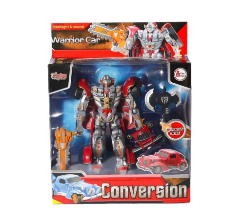 HW-668-1-2 Işıklı Dönüşebilen Robot Araba -Vardem HW-668-1-2 Işıklı Dönüşebilen Robot Araba -Vardem