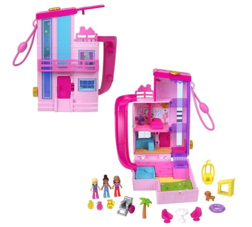 HWP11 Polly Pocket Barbienin Evi Temalı Mikro Oyun Seti