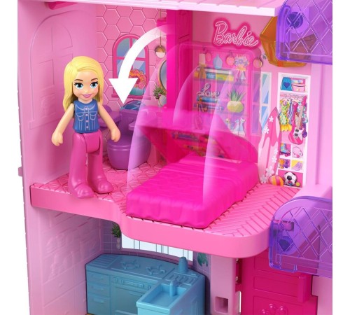 HWP11 Polly Pocket Barbienin Evi Temalı Mikro Oyun Seti