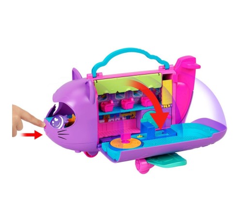 HWP19 Polly Pocket Adventures in Rio Uçak Oyun Seti HWP19 Polly Pocket Adventures in Rio Uçak Oyun Seti