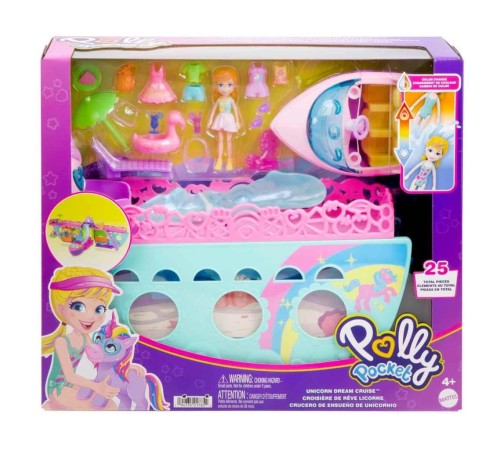 HWP26 Polly Pocket Unicorn Bot Oyun Seti HWP26 Polly Pocket Unicorn Bot Oyun Seti