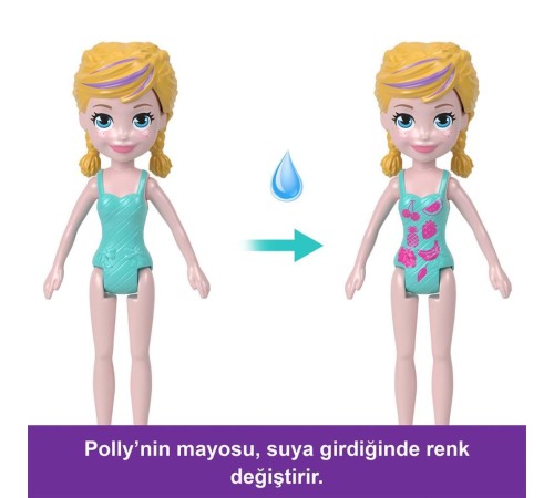 HWP26 Polly Pocket Unicorn Bot Oyun Seti HWP26 Polly Pocket Unicorn Bot Oyun Seti