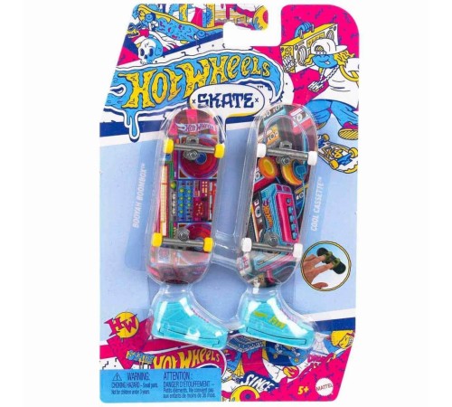 HXL17 Hot Wheels Skate Retro Temalı İkili Parmak Kaykay ve Ayakkabı Paketi HXL17 Hot Wheels Skate Retro Temalı İkili Parmak Kaykay ve Ayakkabı Paketi