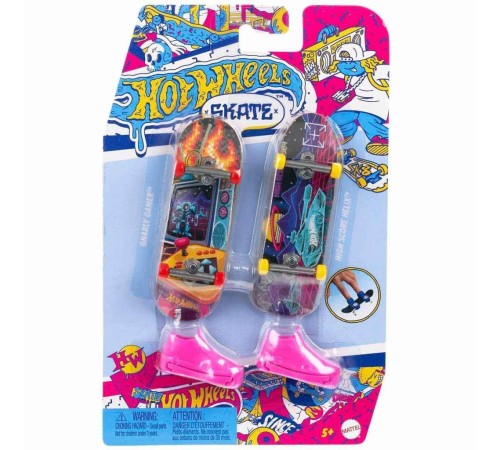 HXL17 Hot Wheels Skate Retro Temalı İkili Parmak Kaykay ve Ayakkabı Paketi HXL17 Hot Wheels Skate Retro Temalı İkili Parmak Kaykay ve Ayakkabı Paketi