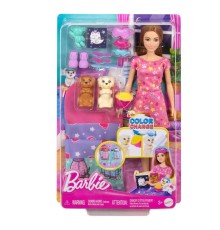 HXN01 Barbie ve Köpekçikleri Pijama Partisi