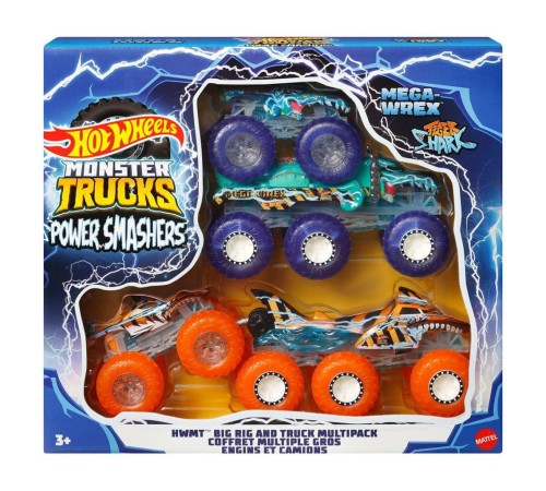 HYJ29 Hot Wheels Monster Trucks Power Smashers Çoklu Paket HYJ29 Hot Wheels Monster Trucks Power Smashers Çoklu Paket