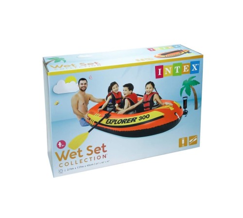 IB58332 Intex Explorer Bot 300 Set (Kürek-Pompa) 211x117x41 cm