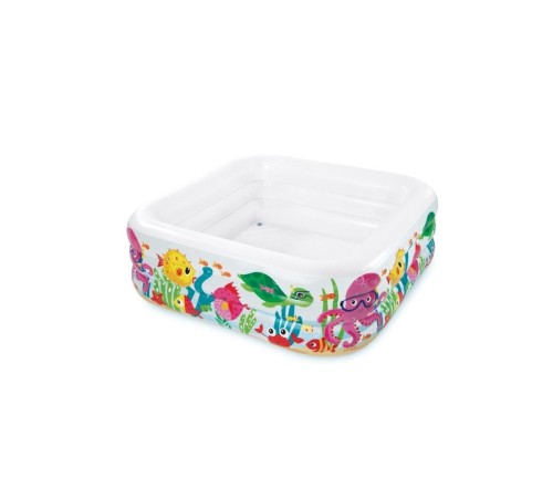 IH57471 Intex Akvaryum Desenli Kare Havuz 159x159x50cm IH57471 Intex Akvaryum Desenli Kare Havuz 159x159x50cm
