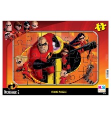 INC 704 Incredibles 2 Frame Puzzle 24 Parça