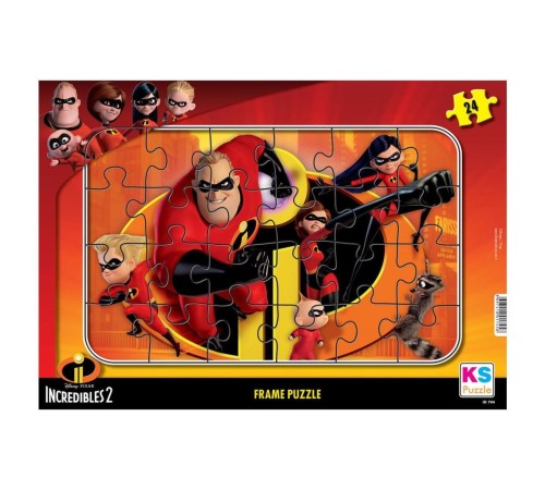 INC 704 Incredibles 2 Frame Puzzle 24 Parça INC 704 Incredibles 2 Frame Puzzle 24 Parça