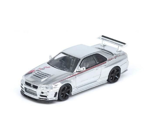 Inno 1/64 Nissan Skyline GT-R R34 Nismo R-Tune Chrome 3 Inno 1/64 Nissan Skyline GT-R R34 Nismo R-Tune Chrome 3