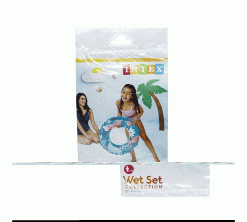 IS59242 Şeffaf Baskılı Simit 61 cm - Vardem Oyuncak