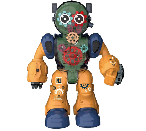 Işıklı ve Müzikli Şeffaf Renkli Robot Işıklı ve Müzikli Şeffaf Renkli Robot