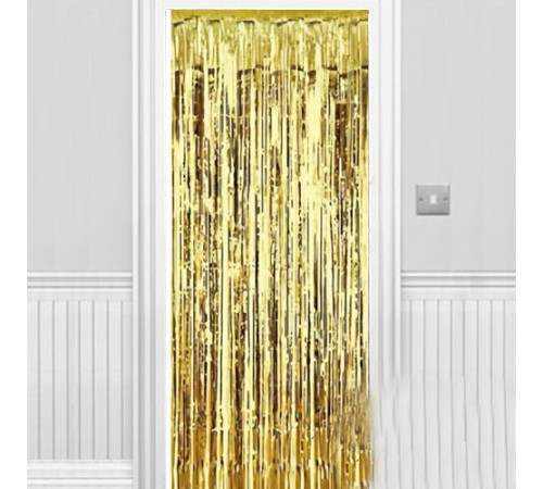 Işıltılı Duvar ve Kapı Perdesi Gold 90x200 cm Işıltılı Duvar ve Kapı Perdesi Gold 90x200 cm