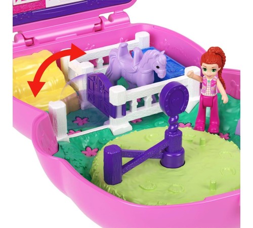 JCR39 Polly Pocket Midilliyle Rodeo Heyecanı Mikro Oyun Seti JCR39 Polly Pocket Midilliyle Rodeo Heyecanı Mikro Oyun Seti