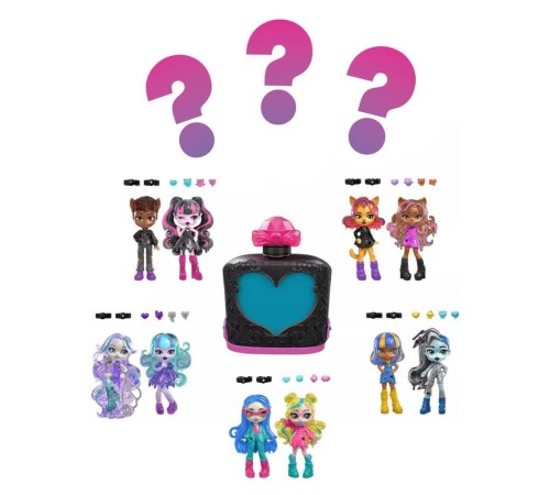 JCY18 Monster High Sürpriz İksiler -  Havalı Arkadaşlar Serisi